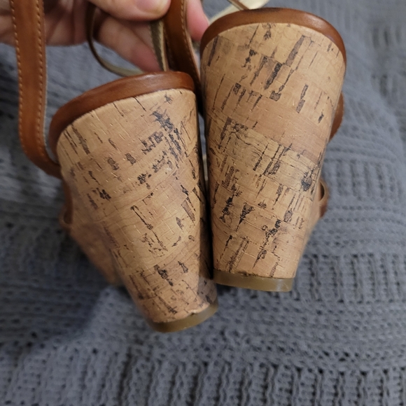 Pink & Pepper tan and brown pump sandals size 8.5 - Picture 7 of 13